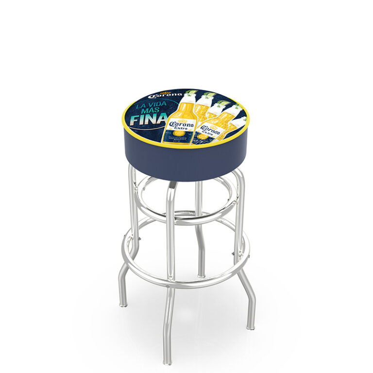 Promotional custom logo L7C1 corona logo full print seat top with navy side band retro frame