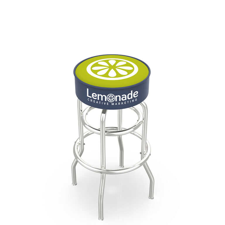 Promotional custom logo L7C1 lemonade logo seat top with side print retro frame