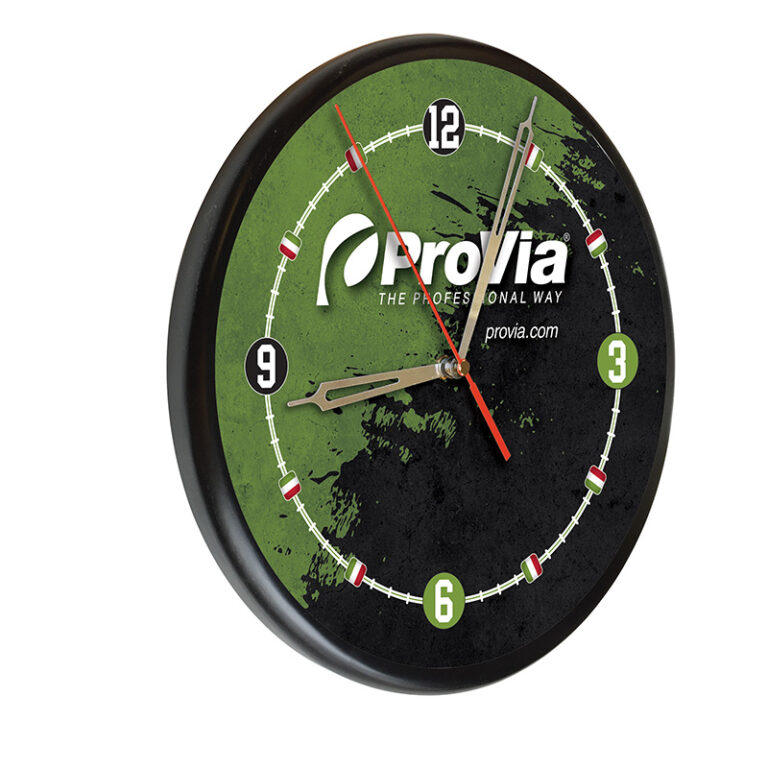 Custom promotional digitally printed wood clock Provia