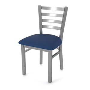 OD400 Jackie 1 Stainless Steel Stationary Chair Breeze Sapphire Vinyl