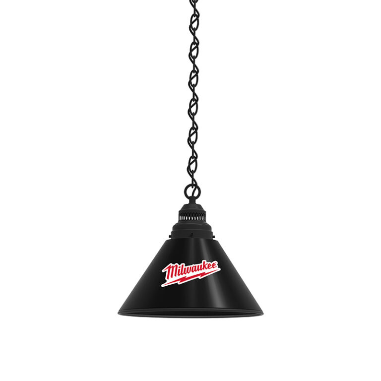 custom promotional pendant shade billiard light black finish milwaukee custom logo black shade