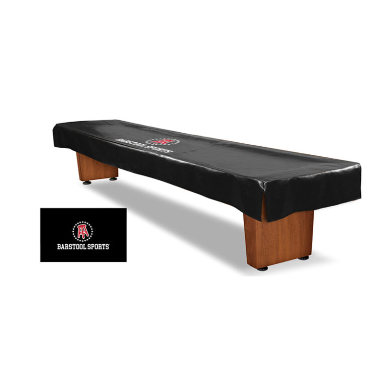 custom promotional shuffleboard table cover barstool sports logo