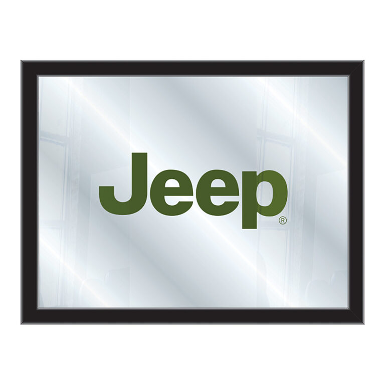 custom promotional horizontal Mirror jeep black frame