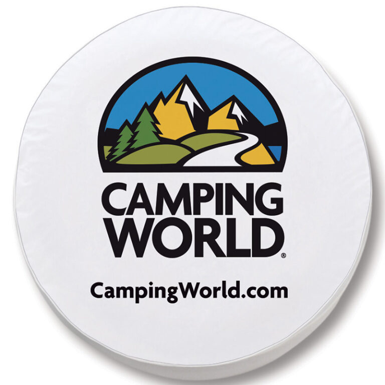 custom promotional white tire cover camping world