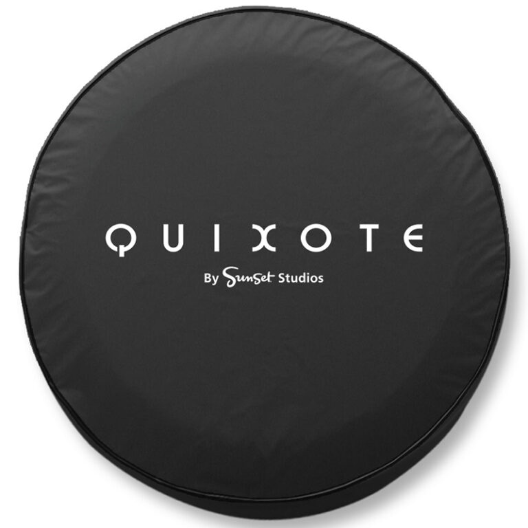 custom promotional black tire cover quixote