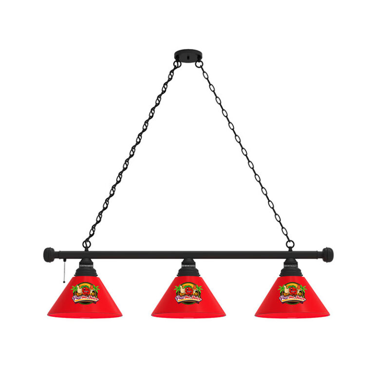 Pass the Juice Custom-3-Shade-Pendant-Billiard-Light-Black Finish